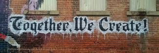 Together We Create graffiti